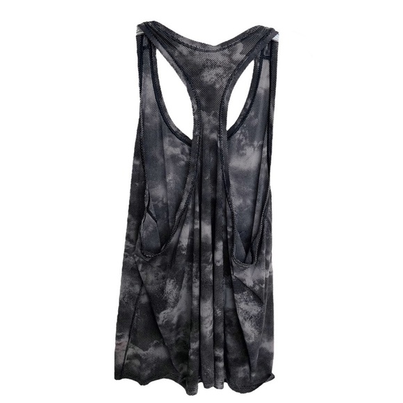 Athleta women’s tank top size 1X tie dye racerback printed black - Picture 2 of 11
